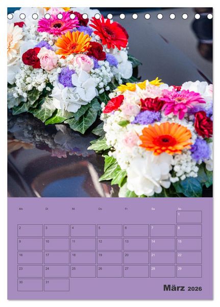 Produktbild: Hochzeitsfeeling (Tischkalender 2026 DIN A5 hoch), CALVENDO Monatskalender