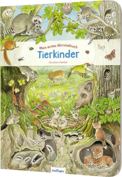 Mein erstes Wimmelbuch: Tierkinder, Gebundene Ausgabe von , Esslinger in der Thienemann-Esslinger Verlag GmbH, 9783480235445