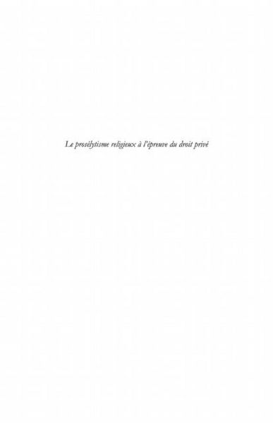 Produktbild: Proselytisme religieux a l'epreuve du dr