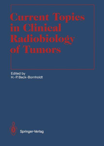 Produktbild: Current Topics in Clinical Radiobiology of Tumors
