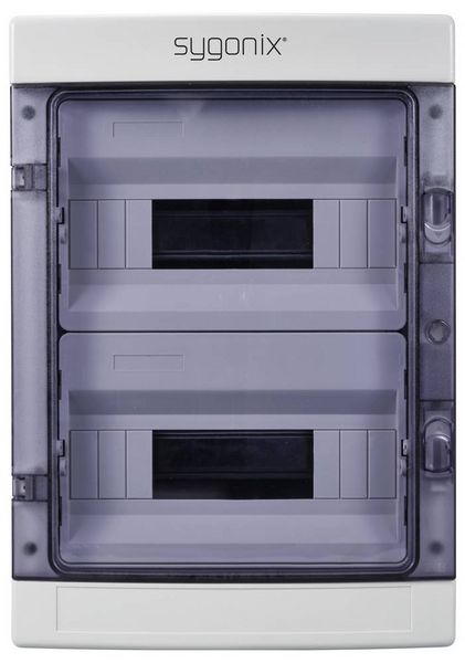 Produktbild: Sygonix SY-6696060 Kleinverteiler Oberfl&auml;chenmontage Anzahl Teilungen = 24 Anzahl Reihen = 2 Inhalt 1 St.