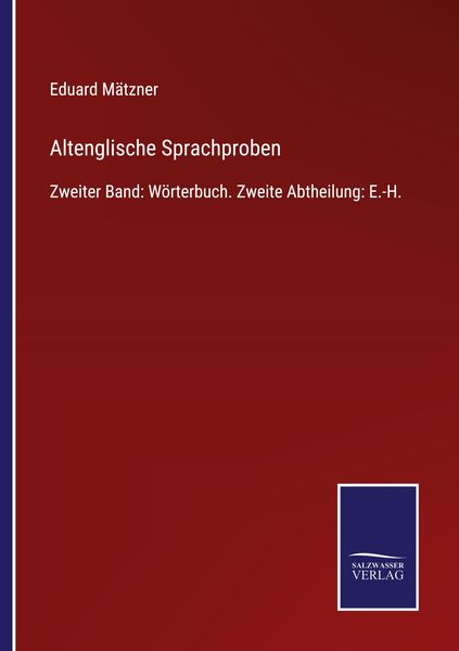 Produktbild: Altenglische Sprachproben