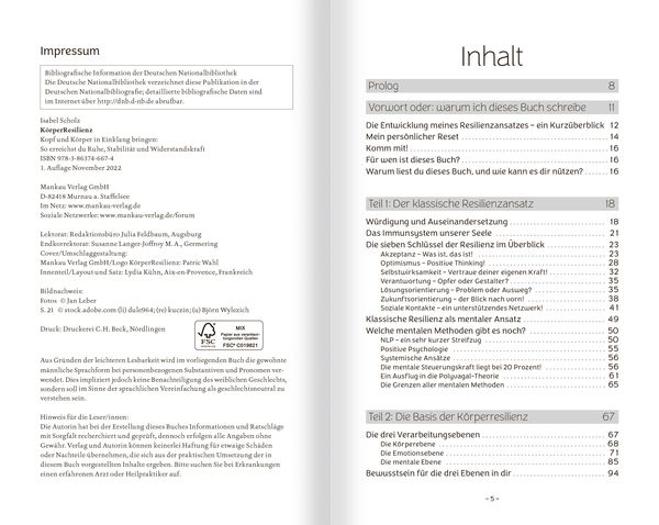 Produktbild: K&ouml;rperResilienz. Kopf und K&ouml;rper in Einklang bringen - so erreichst du Ruhe, Stabilit&auml;t und Widerstandskraft