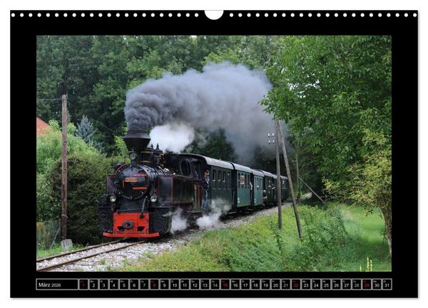 Produktbild: Eisenbahndampfromantik (Wandkalender 2026 DIN A3 quer), CALVENDO Monatskalender