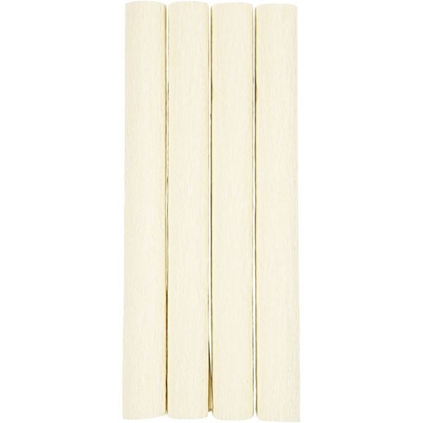 Produktbild: Creativ Company Krepppapier, Blatt 25x60 cm, Kreppanteil: 180%, 105 g, Creme, 4 Blatt