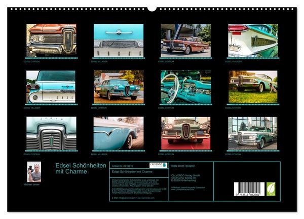 Produktbild: Edsel Sch&ouml;nheiten mit Charme (hochwertiger Premium Wandkalender 2026 DIN A2 quer), Kunstdruck in Hochglanz