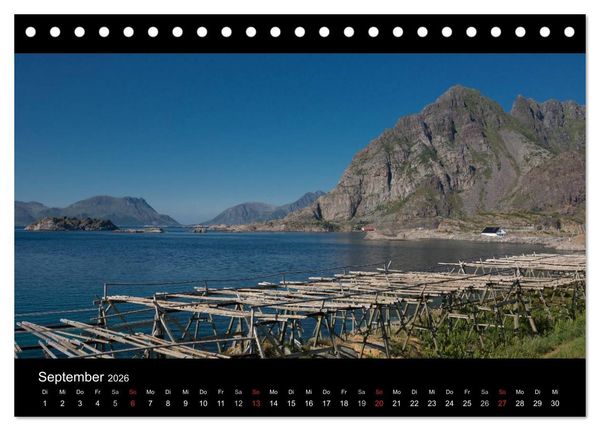 Produktbild: Sommer auf den Lofoten (Tischkalender 2026 DIN A5 quer), CALVENDO Monatskalender