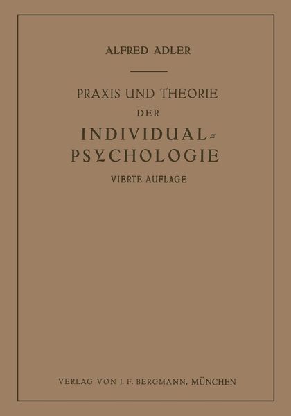 Produktbild: Praxis und Theorie der Individual-Psychologie