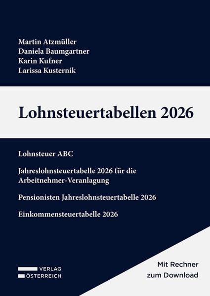 Produktbild: Lohnsteuertabellen 2026