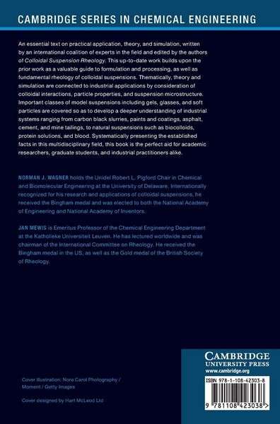 Produktbild: Theory and Applications of Colloidal Suspension Rheology