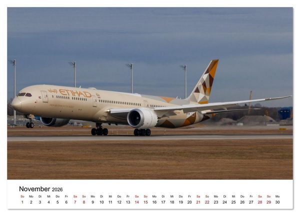 Produktbild: Boeing 787 Kalender (Wandkalender 2026 DIN A4 quer), CALVENDO Monatskalender