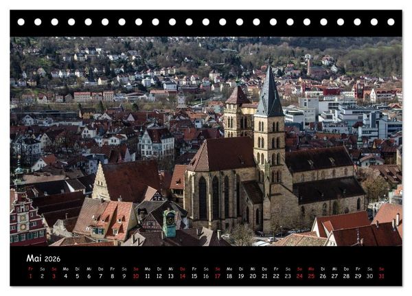Produktbild: Esslingen am Neckar - Vom Mittelalter in die Moderne (Tischkalender 2026 DIN A5 quer), CALVENDO Monatskalender