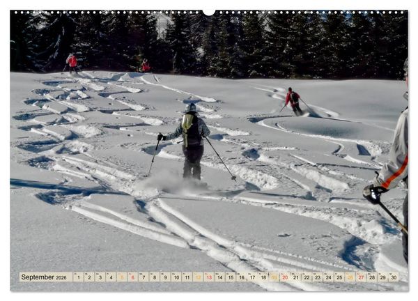 Produktbild: Skifahren - so sch&ouml;n (hochwertiger Premium Wandkalender 2026 DIN A2 quer), Kunstdruck in Hochglanz