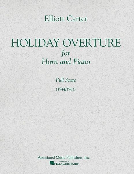 Produktbild: Carter, E: Holiday Overture (1944/1961)
