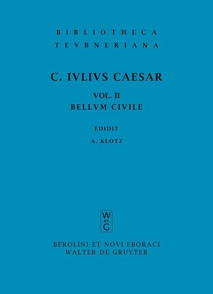 Produktbild: Commentarii belli civilis