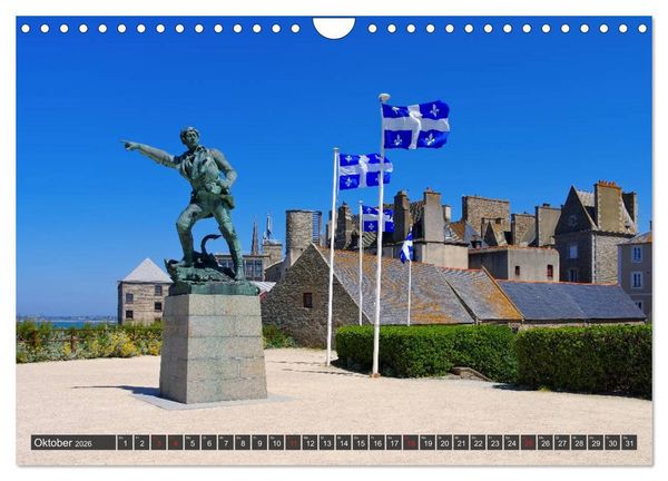 Produktbild: Saint Malo - Stadt der Korsaren (Wandkalender 2026 DIN A4 quer), CALVENDO Monatskalender