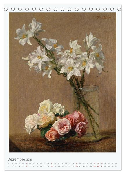 Produktbild: Blumenstr&auml;u&szlig;e - Bl&uuml;tenpracht und Blumenfreuden (Tischkalender 2026 DIN A5 hoch), CALVENDO Monatskalender