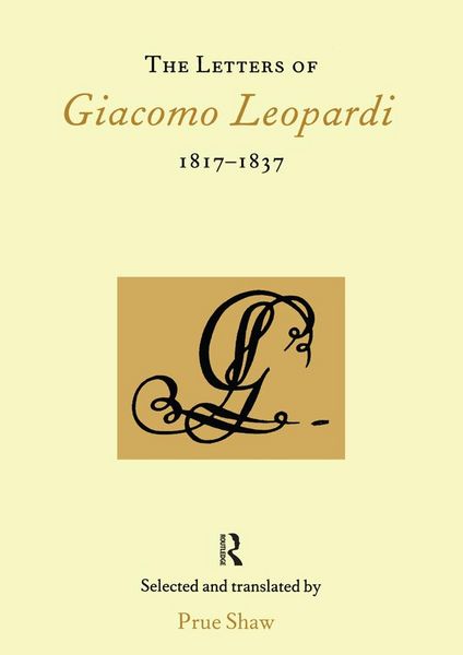 Produktbild: The Letters of Giacomo Leopardi 1817-1837