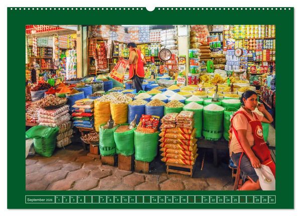 Produktbild: Bolivien - Marktimpressionen (Wandkalender 2026 DIN A2 quer), CALVENDO Monatskalender