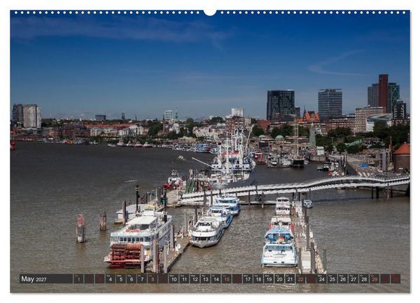 Produktbild: Hamburg.Discover northern Germany&rsquo;s cosmopolitan city (High Quality Premium Wall Calendar 2027 DIN A2 landscape),CALVENDO 12 Month Wall Calendar