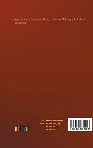 Produktbild: History of Modern Philosophy
