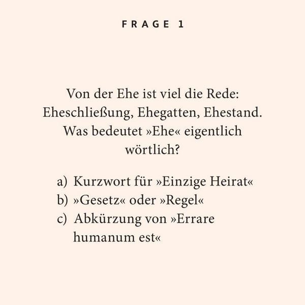 Produktbild: Hochzeit. Das Quiz