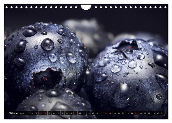 Produktbild: Superfood Blaubeere. Ich esse gerne Heidelbeeren! (Wandkalender 2026 DIN A4 quer), CALVENDO Monatskalender