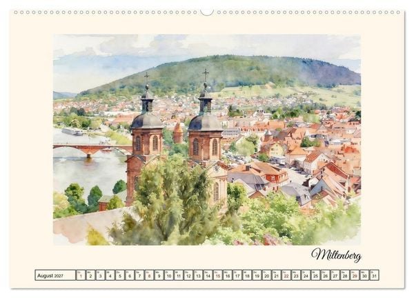 Produktbild: Erholung im Odenwald (hochwertiger Premium Wandkalender 2027 DIN A2 quer), Kunstdruck in Hochglanz