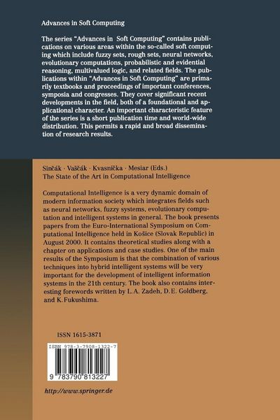 Produktbild: The State of the Art in Computational Intelligence