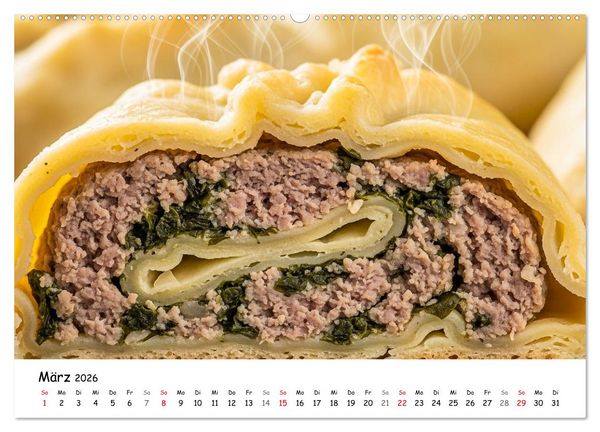 Produktbild: Schw&auml;bischer Maultaschen-Kalender (Wandkalender 2026 DIN A2 quer), CALVENDO Monatskalender