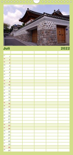 Produktbild: Familienplaner S&Uuml;DKOREA zwischen asiatischer Tradition und Moderne (Wandkalender 2022 , 21 cm x 45 cm, hoch)