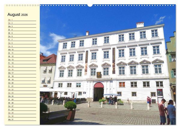 Produktbild: Landshut erleben (hochwertiger Premium Wandkalender 2026 DIN A2 quer), Kunstdruck in Hochglanz