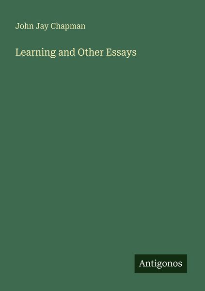 Produktbild: Learning and Other Essays