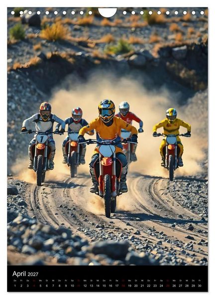 Produktbild: Adrenalin am Limit - Grenzenlose Motocross Action (Wandkalender 2027 DIN A4 hoch), CALVENDO Monatskalender