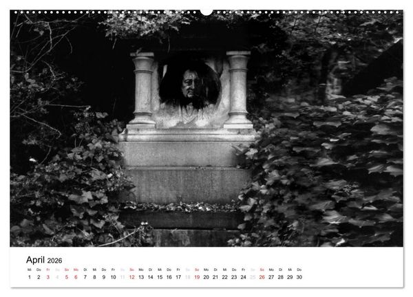 Produktbild: Highgate Cemetery London (Wandkalender 2026 DIN A2 quer), CALVENDO Monatskalender