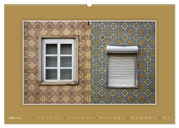 Produktbild: Azulejo-Fassaden in Portugal (Wandkalender 2026 DIN A2 quer), CALVENDO Monatskalender