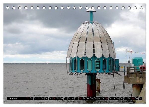 Produktbild: USEDOM - Seeb&auml;der und Naturparadies (Tischkalender 2026 DIN A5 quer), CALVENDO Monatskalender