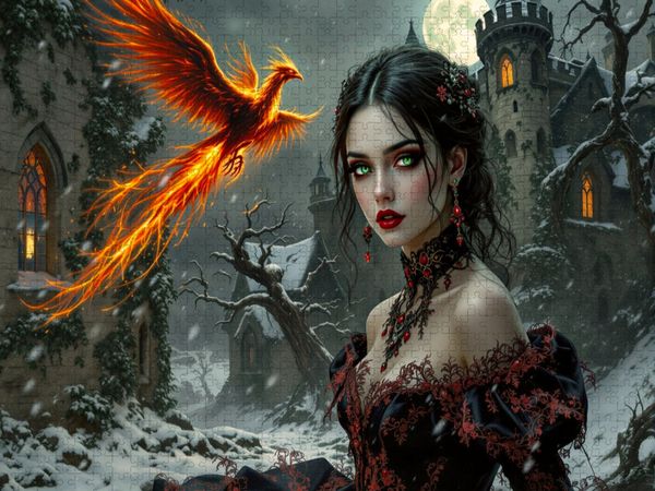 Produktbild: CALVENDO Puzzle Meisterin des Phoenix | 2000 Teile Lege-Gr&ouml;&szlig;e 90x67cm Foto-Puzzle f&uuml;r gl&uuml;ckliche Stunden