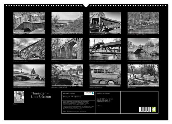 Produktbild: Th&uuml;ringen - &Uuml;berBr&uuml;cken (Wandkalender 2026 DIN A2 quer), CALVENDO Monatskalender