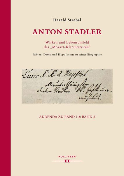Produktbild: Anton Stadler: Wirken und Lebensumfeld des "Mozart-Klarinettisten"