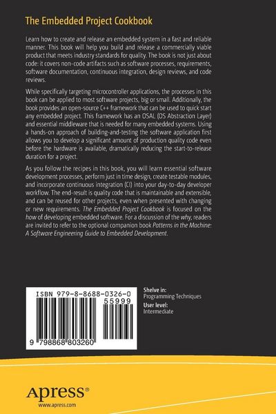 Produktbild: The Embedded Project Cookbook
