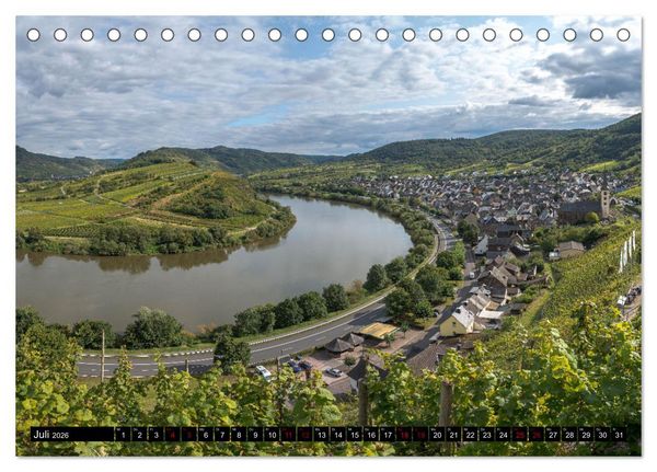 Produktbild: Die Mosel zwischen Bremm und Koblenz (Tischkalender 2026 DIN A5 quer), CALVENDO Monatskalender