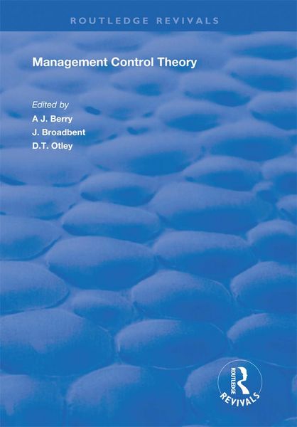 Produktbild: Management Control Theory