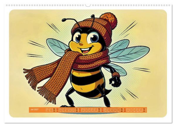 Produktbild: Lustige Bienchen - Comic (Wandkalender 2027 DIN A2 quer), CALVENDO Monatskalender