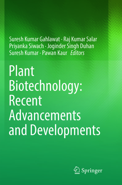 Produktbild: Plant Biotechnology: Recent Advancements and Developments