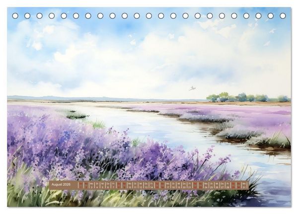 Produktbild: Urlaubszeit an der malerischen Nordseek&uuml;ste (Tischkalender 2026 DIN A5 quer), CALVENDO Monatskalender