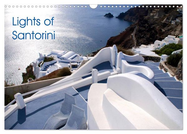 Produktbild: Lights of Santorini (Wall Calendar 2026 DIN A3 landscape), CALVENDO 12 Month Wall Calendar