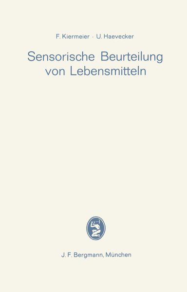 Produktbild: Sensorische Beurteilung von Lebensmitteln