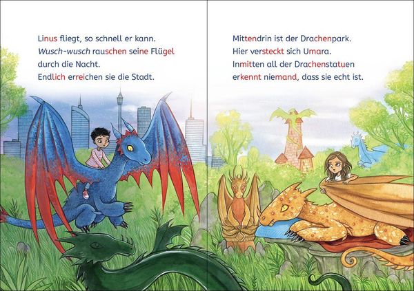 Produktbild: Lesel&ouml;wen 1. Klasse - Notfall im Drachenpark