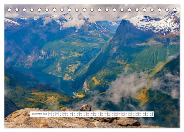 Produktbild: Norwegen - ein traumhaftes Reiseziel (Tischkalender 2026 DIN A5 quer), CALVENDO Monatskalender